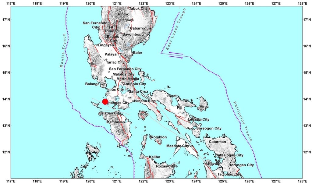Magnitude 6.3 Jolts&nbsp;Batangas