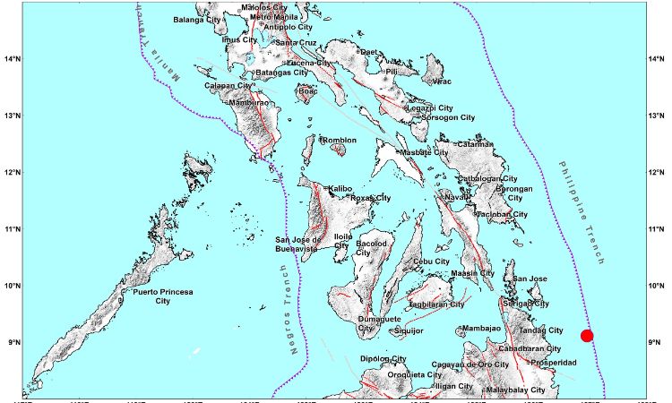 Surigao del Sur Rocked by Several&nbsp;Tremors