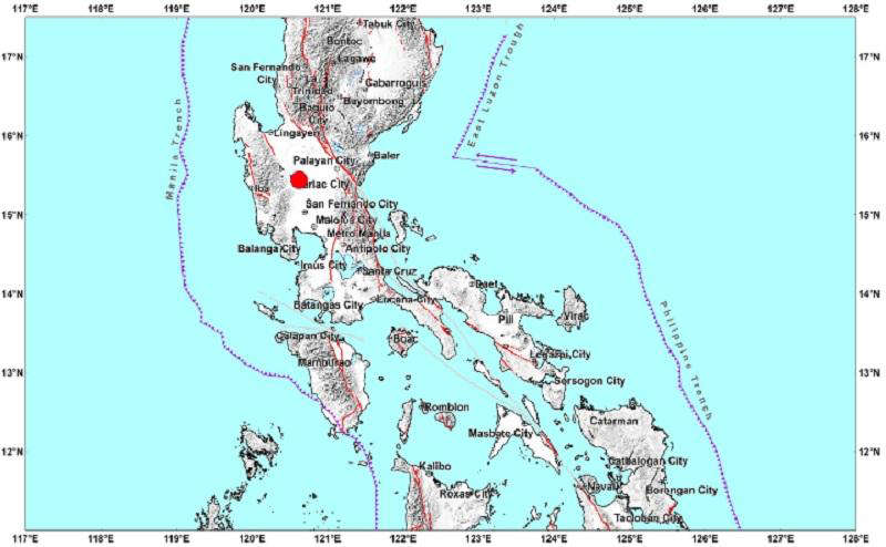 Tarlac Hit with Magnitude 5.2&nbsp;Quake
