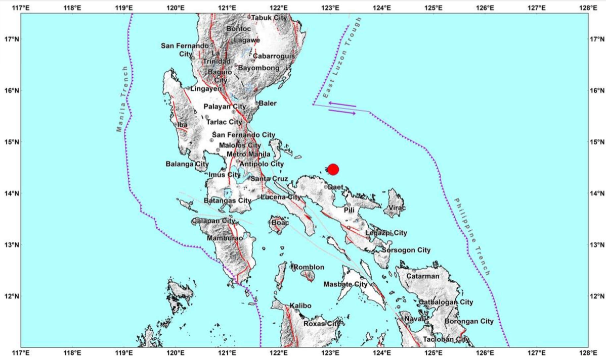 Camarines Norte Hit with Magnitude 4.8&nbsp;Earthquake