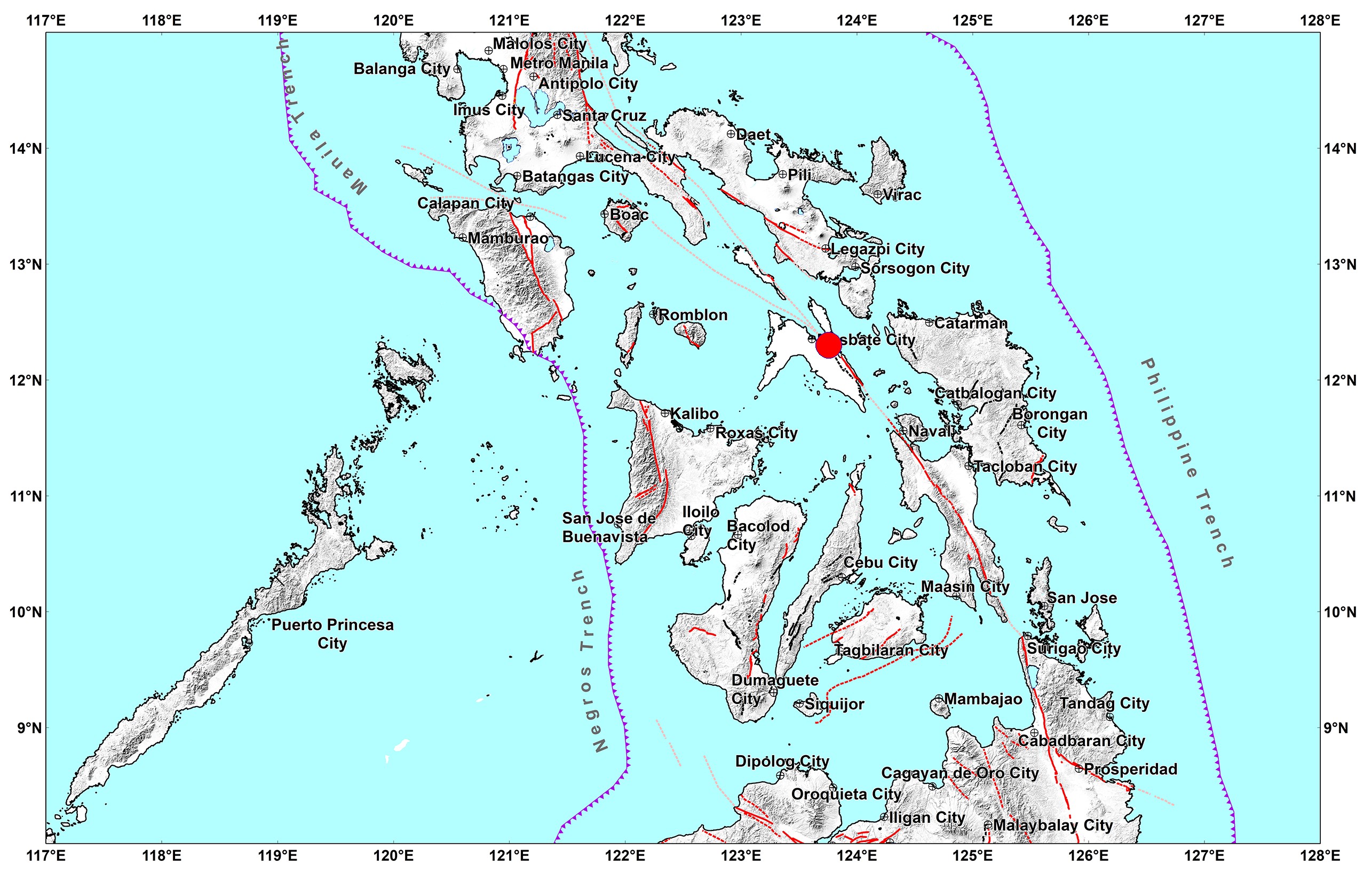 Magnitude 4.8 Tremor Reported in&nbsp;Masbate