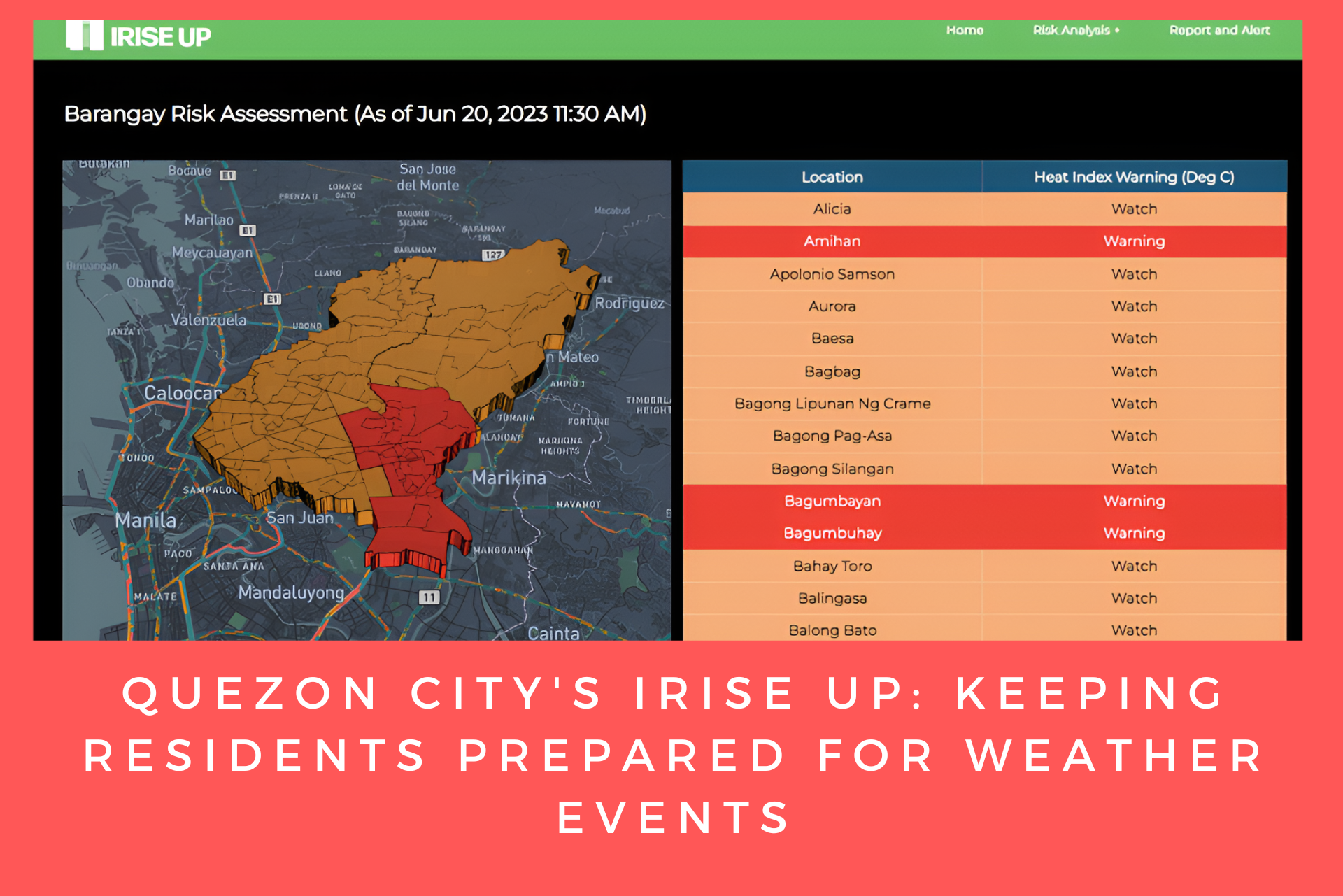 Quezon City’s iRISE UP: Keeping Residents Prepared for Weather&nbsp;Events