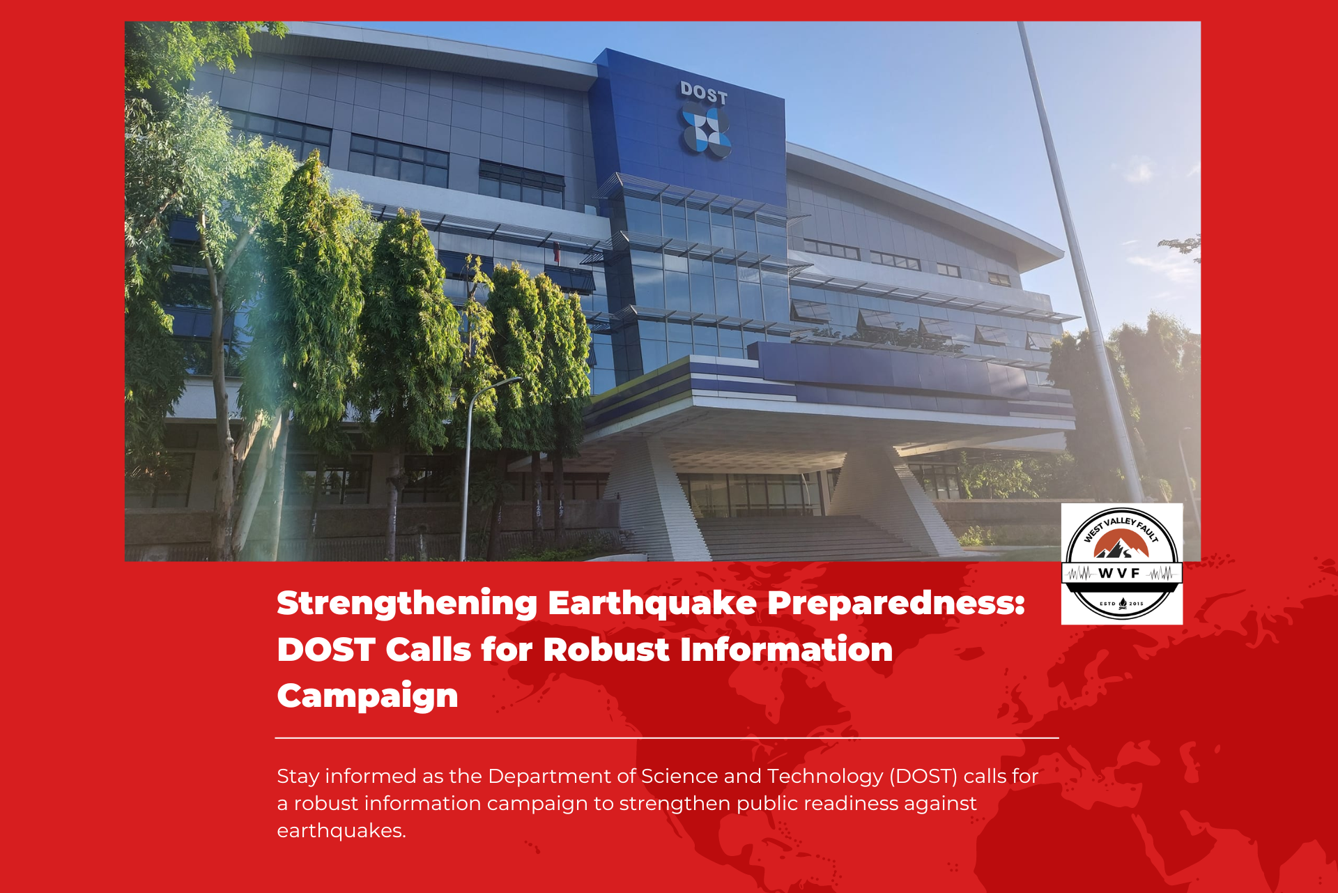 Strengthening Earthquake Preparedness: DOST Calls for Robust Information&nbsp;Campaign