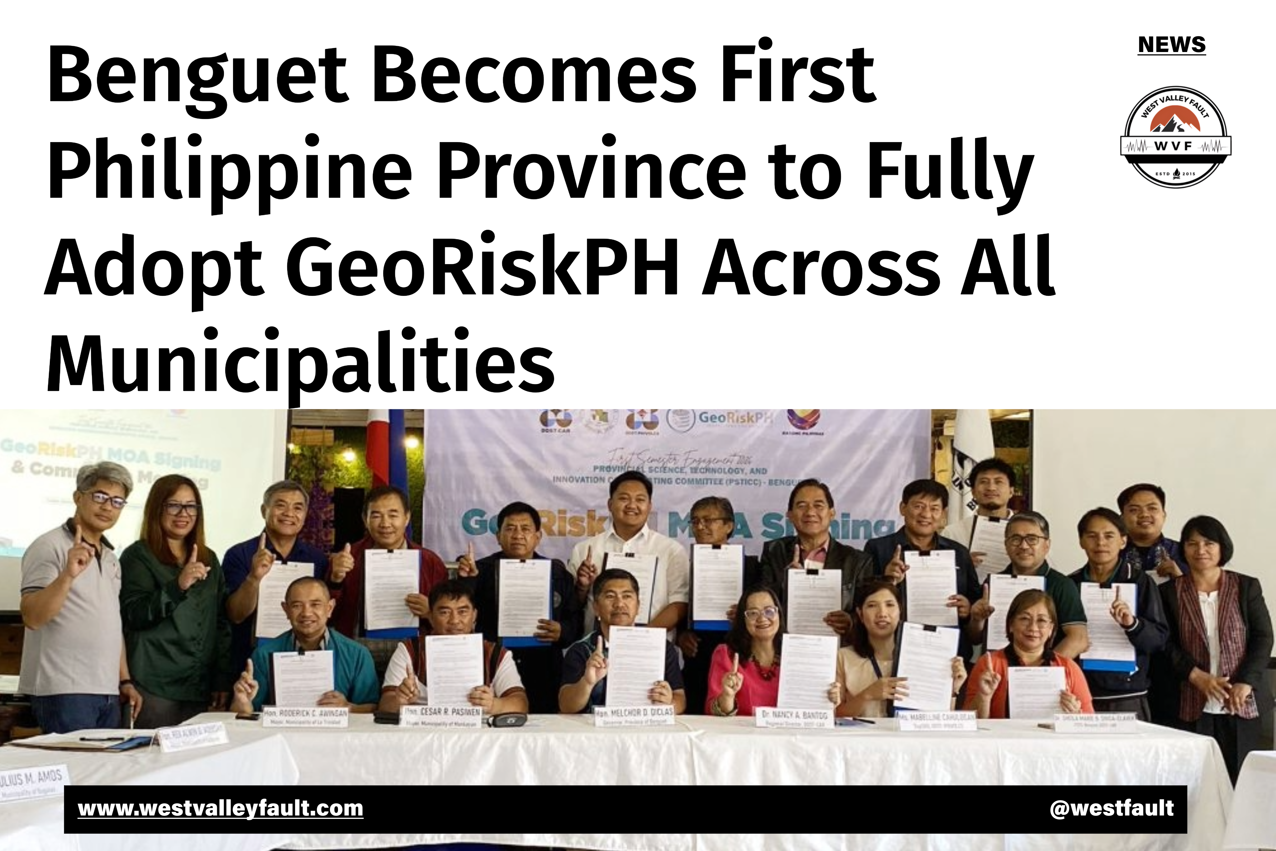 Benguet Becomes First Philippine Province to Fully Adopt GeoRiskPH Across All Municipalities