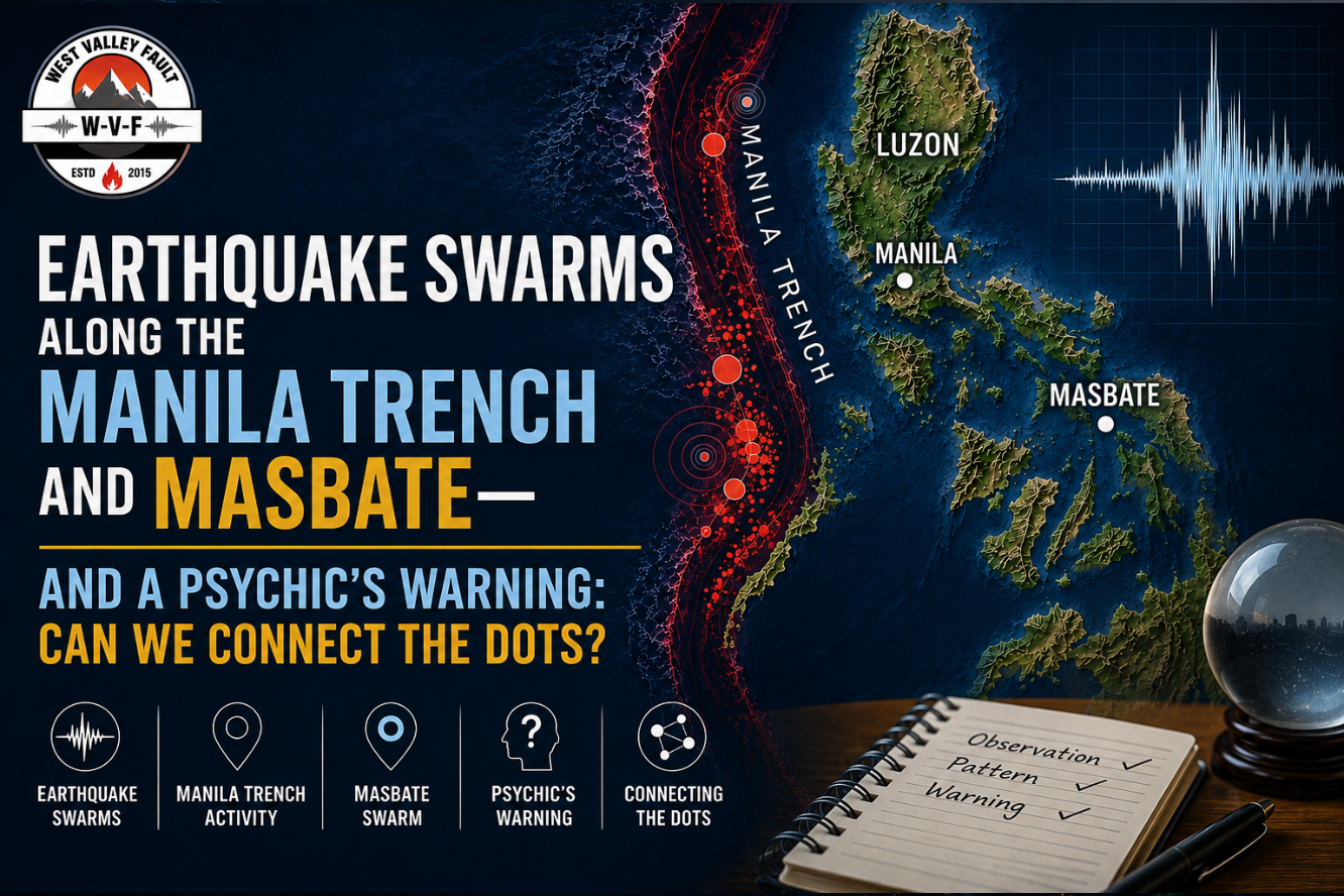 Earthquake Swarms Along the Manila Trench and Masbate—and a Psychic’s Warning: Can We Connect the Dots?