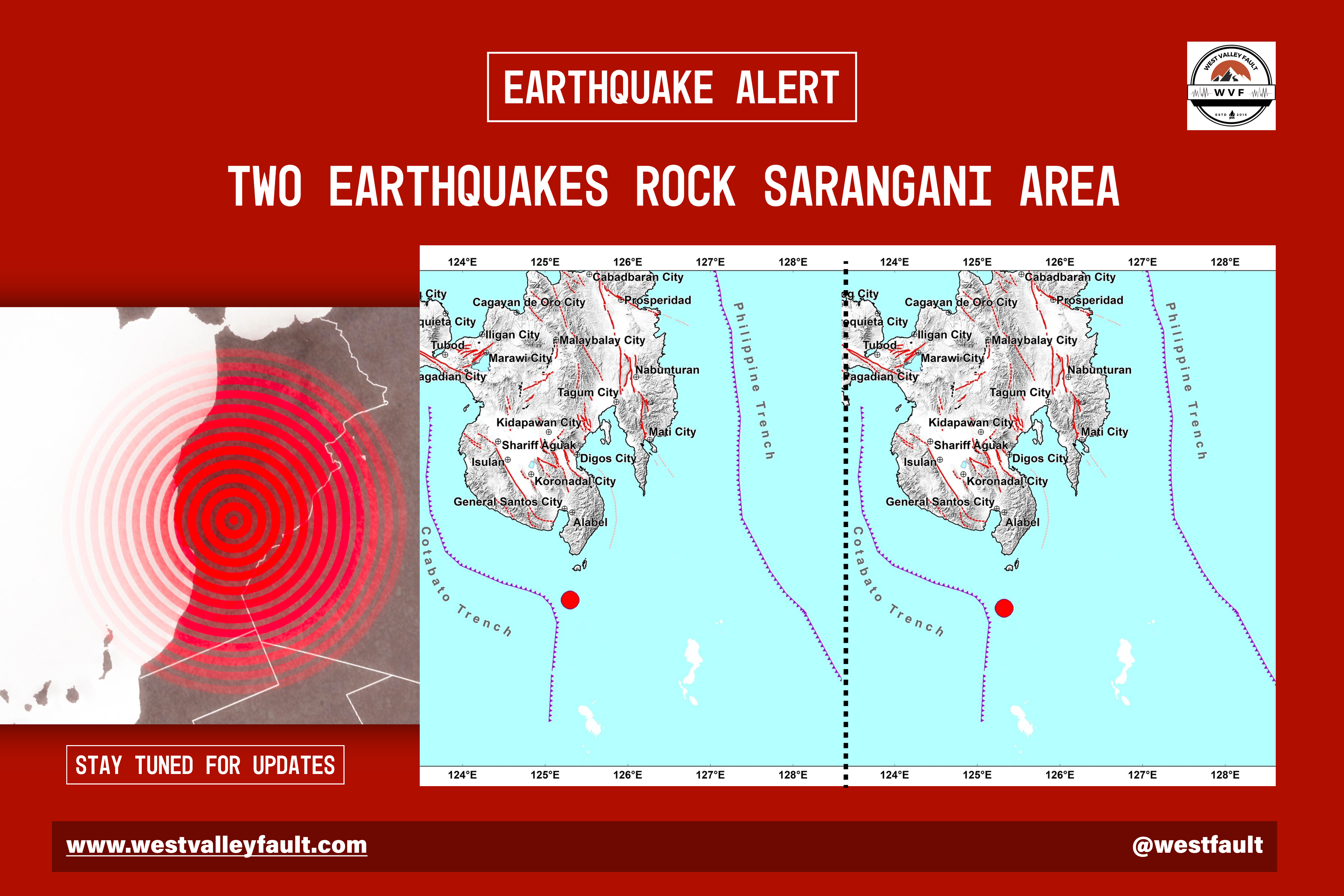 Sarangani Experiences 2 Tremors