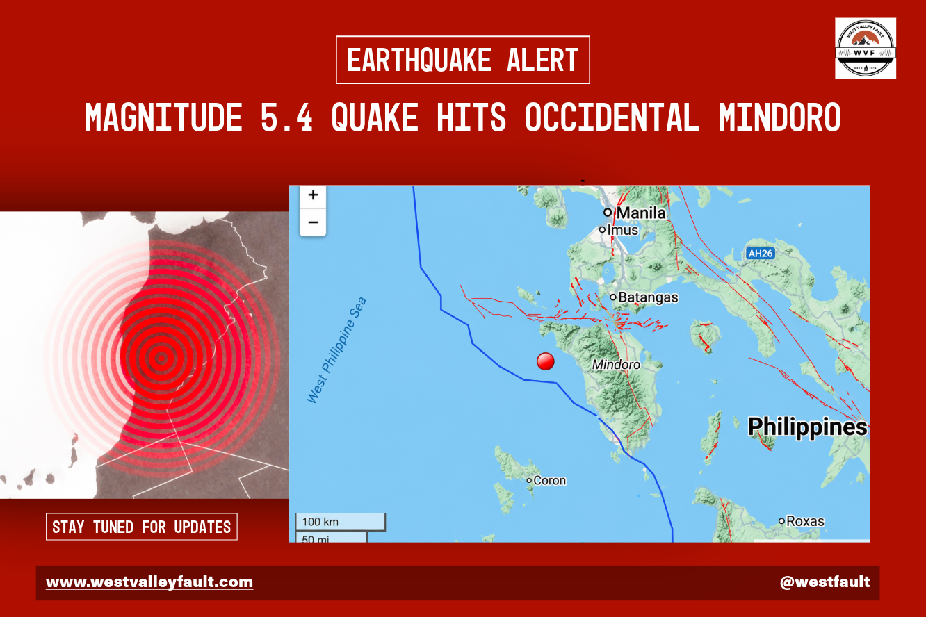 Magnitude 5.4 Quake Hits Occidental Mindoro