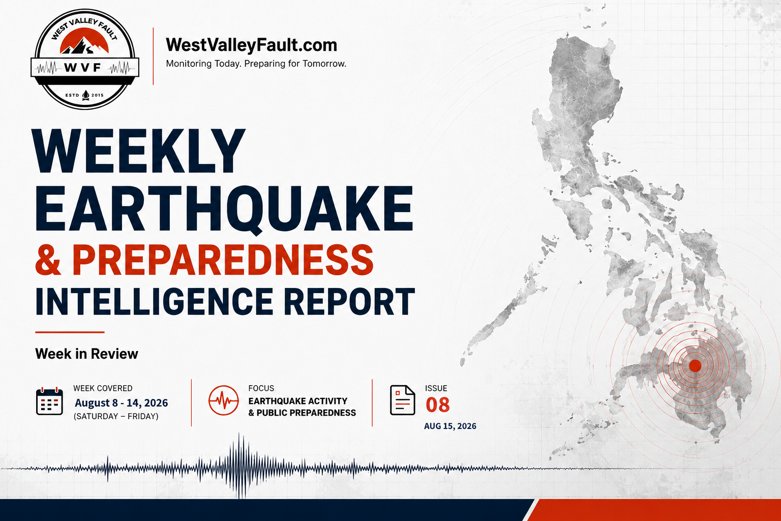 WestValleyFault.com Weekly Earthquake & Preparedness Intelligence Report (Issue #008): Aug 8 – 14, 2026
