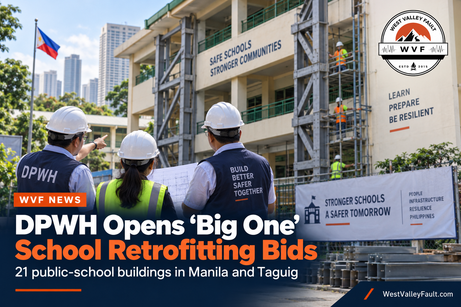 DPWH Opens ‘Big One’ Retrofitting Bids for 21 Public School Buildings in Manila and Taguig