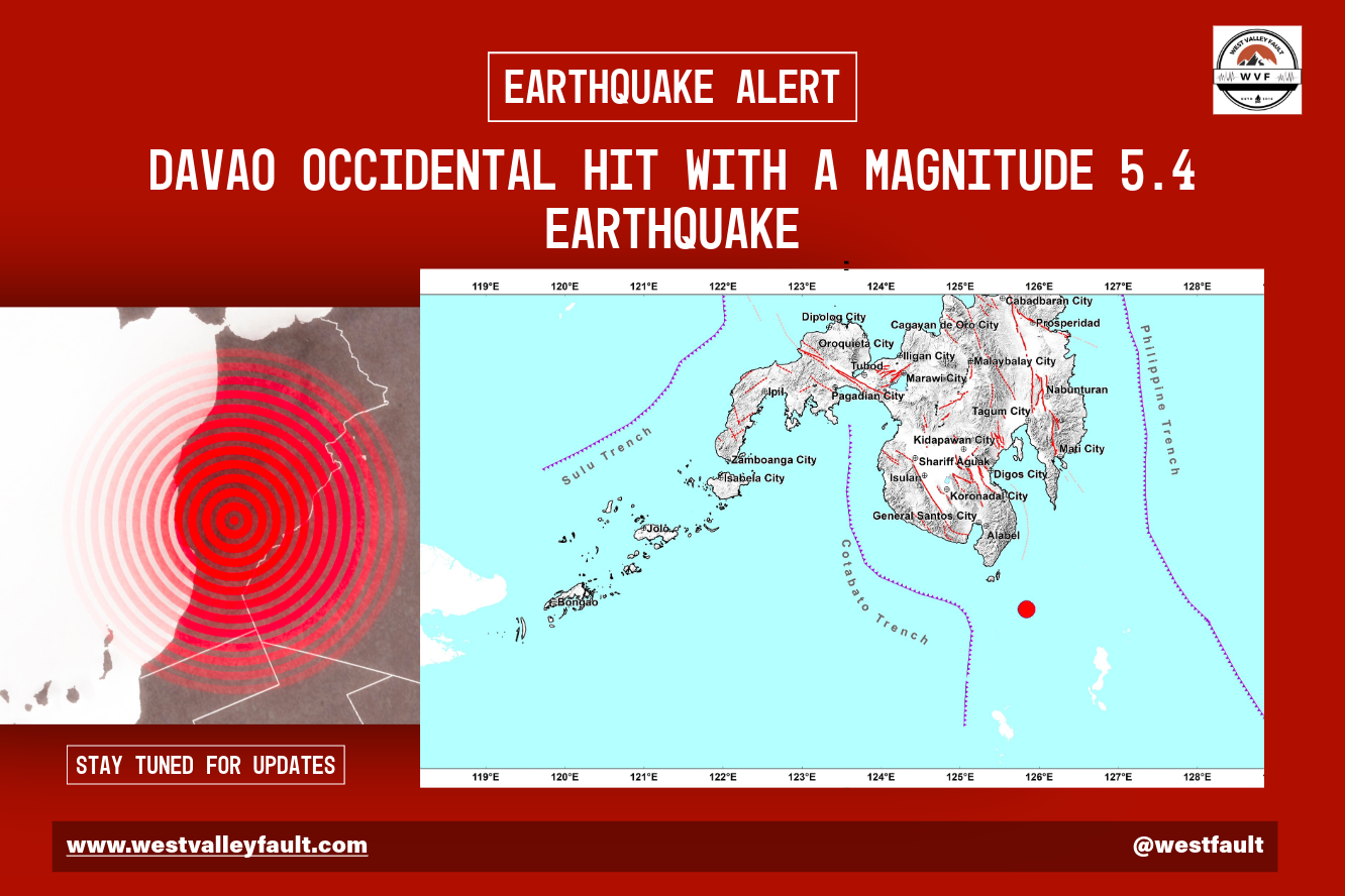 Davao Occidental Hit with a Magnitude 5.4 Earthquake