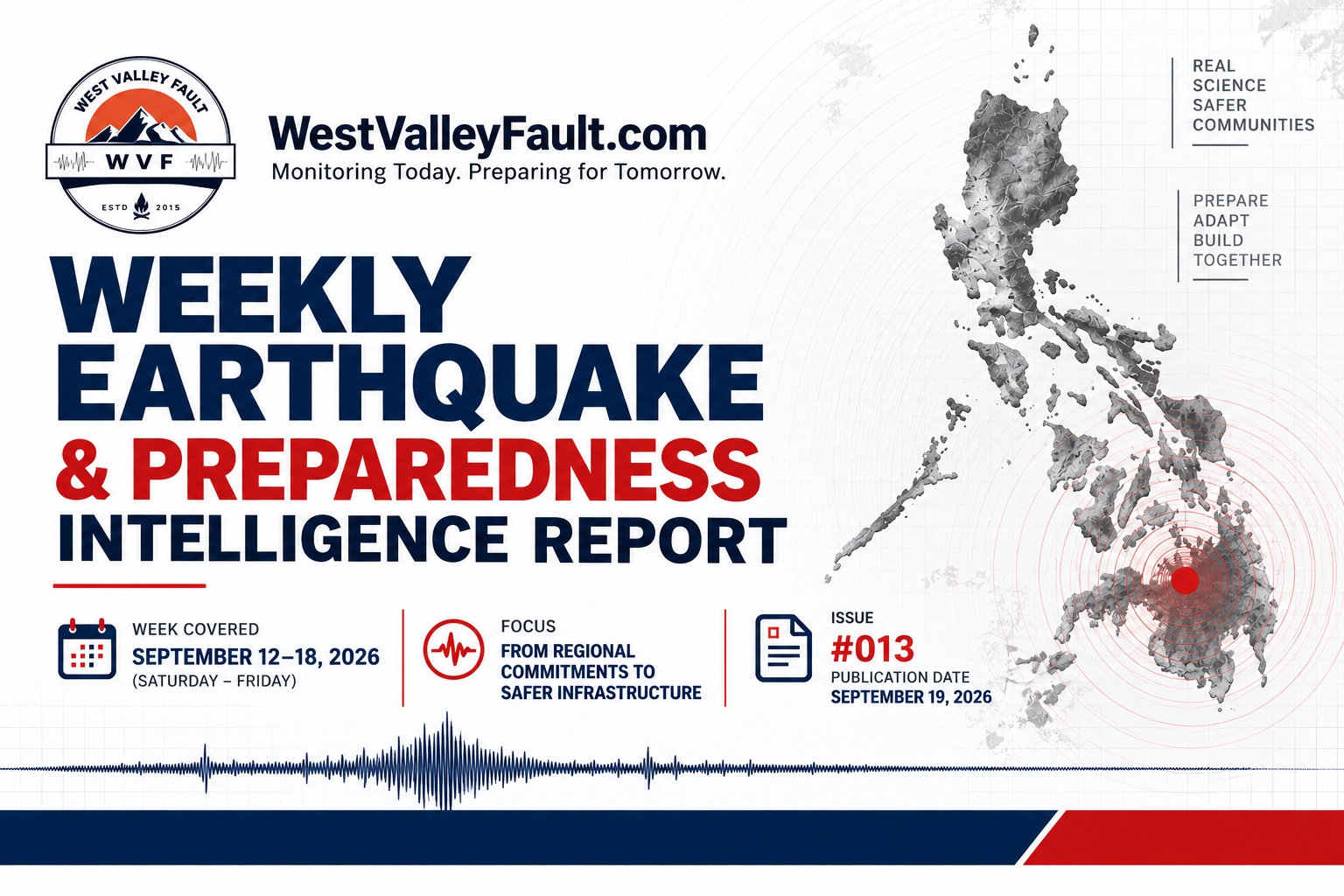 WestValleyFault.com Weekly Earthquake & Preparedness Intelligence Report (Issue #013): Sept 12 – 18, 2026