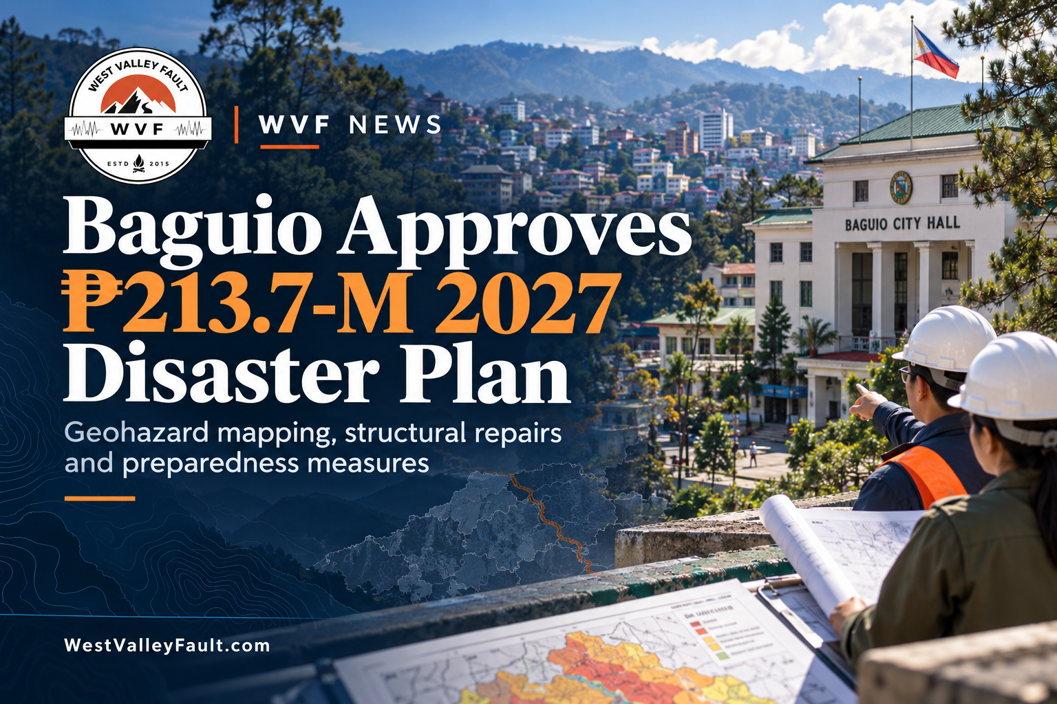Baguio Approves ₱213.7-M 2027 Disaster Plan with Geohazard Mapping and Structural Repairs