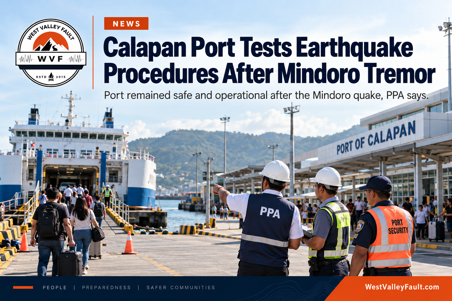 Calapan Port Tests Earthquake Procedures After Mindoro Tremor