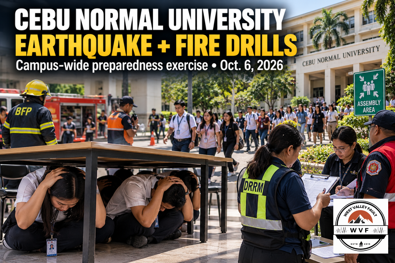 Cebu Normal University Conducts University-Wide Earthquake and Fire Drills