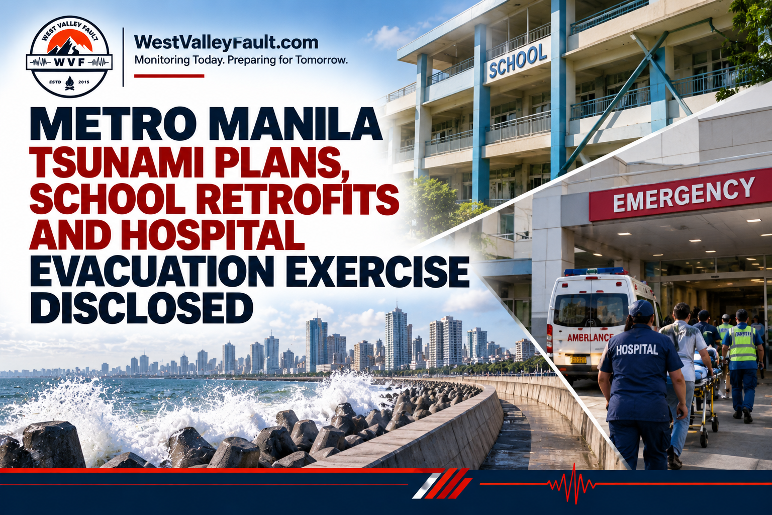 Metro Manila Reports Tsunami Plans, School Retrofits and Hospital Evacuation Drill