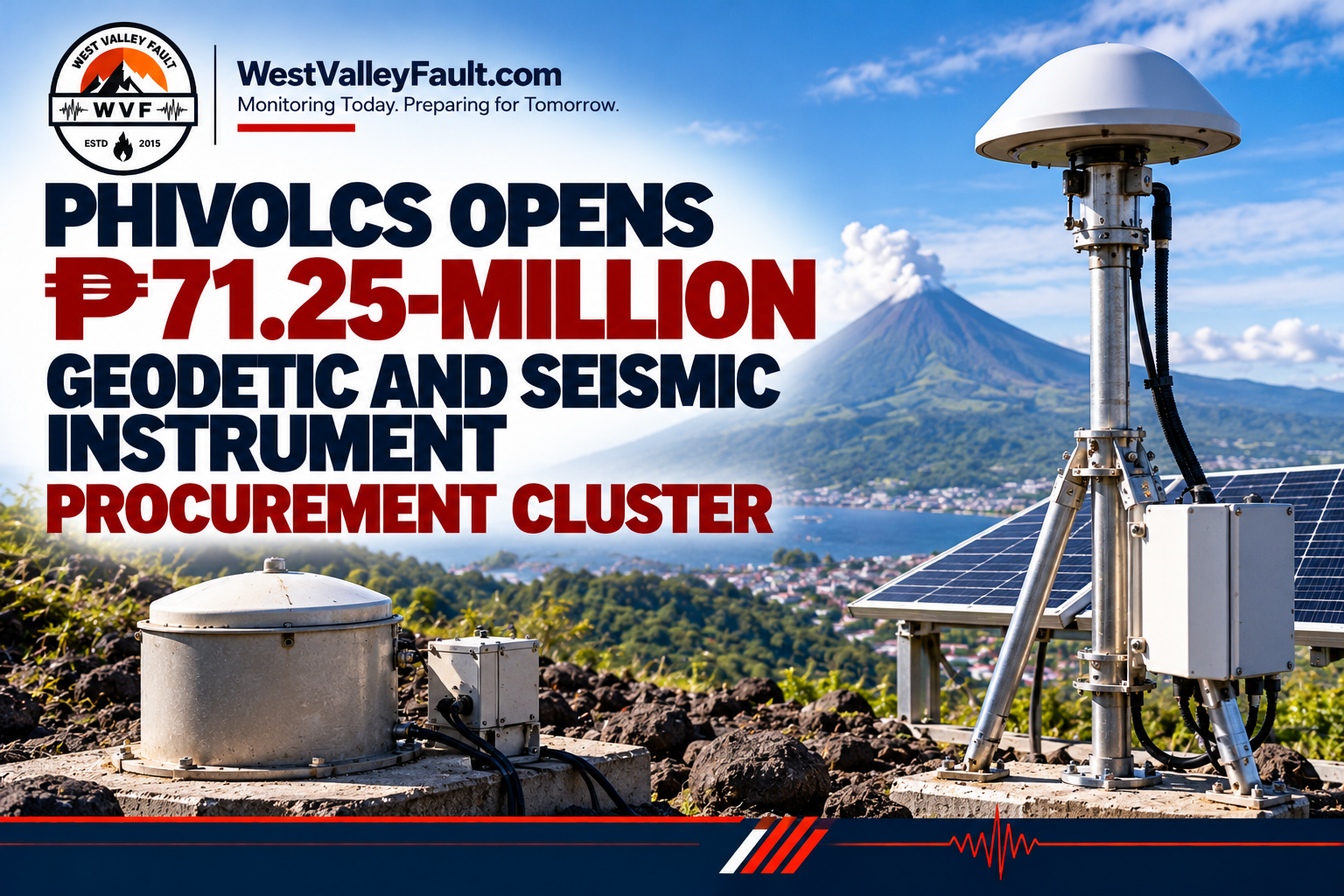 PHIVOLCS Opens ₱71.25-Million Geodetic and Seismic Instrument Procurement Cluster